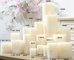 Benutzer definierte Duft Soja Wachs Säule Kerzen Rauch lose Beleuchtung für Diwali Weihnachten Halloween-Partys - Product Image 2