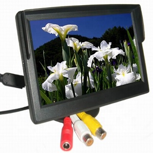 Pantalla LCD TFT Universal para coche, de 5 pulgadas pantalla HD, 800x480, 2 vías, entrada de vídeo RCA para cámara de respaldo, TV, DVD, Monitor VCd - Product Image 1
