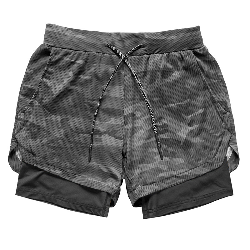 Camouflage gray black lining