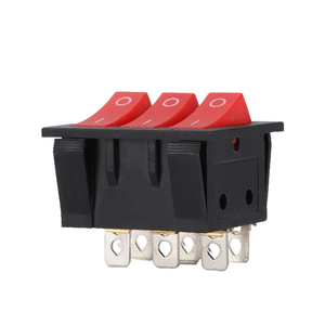 KCD9 6 pin 40*33mm kapalı 3 güç basmalı düğme anahtarı 15A 250V 3PST su geçirmez tekne zemini rocker anahtarı olmadan işık - Product Image 3