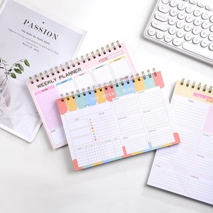 Venta caliente diario semanal planificador cuaderno PP espiral Bloc de notas Plan Personalizado Bloc de notas - Product Image 4