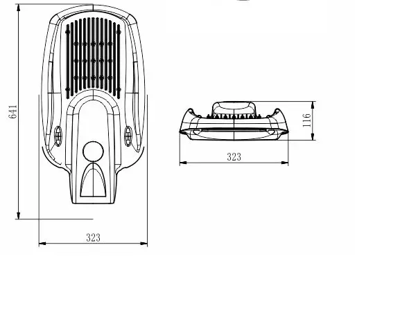 Lampione Led 100w buon prezzo alluminio Led lampione alloggiamento