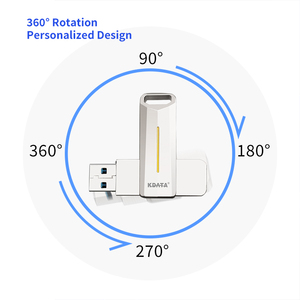 KDATA High <strong>Speed</strong> 200MB/s Swivel USB 3.2 Pendrive Custom Metal Gen 1 USB Stick <strong>Flash</strong> <strong>Memory</strong> 64GB 128GB USB <strong>Flash</strong> Drive 3.0 - Product Image 4