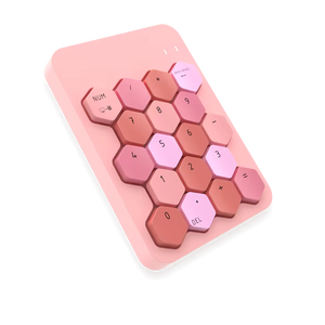 MOFii 2,4G Hexagon Mini Teclado numérico inalámbrico Batería recargable USB Nueva condición Operación de membrana para usuarios de computadoras portátiles - Product Image 1