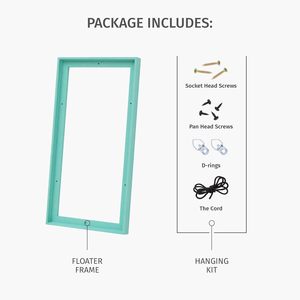 Nhà Máy Giá phong cách hiện đại tường nghệ thuật Floater Khung vải PS khung nổi cho kéo dài bức tranh - Product Image 5