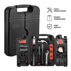 Household Tool Kit, 145 Pieces Tool Set, Include Hammer, Screwdrivers, Drill Bits, Sockets, Ratchet, Hex <strong>Keys</strong>, Pliers and More