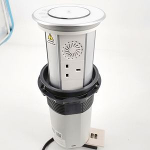 WIFI <strong>Remote</strong> Control Wireless Charging EU/US/<strong>AU</strong>/UK/<strong>AU</strong> Power Outlet Waterproof Pop up Tower Socket Table Smart Home with Speaker - Product Image 1