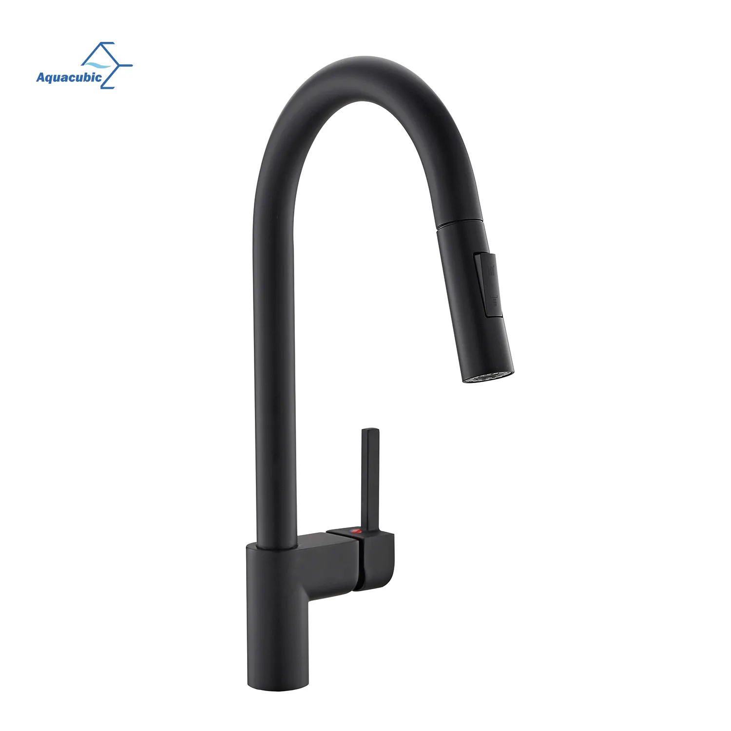 Modo Multitask Single Handle High Arc Black Puxe Torneira De Pia De Cozinha para RV Bar