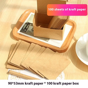 Portable 100-Page <strong>DIY</strong> <strong>Mini</strong> Sticky Notes <strong>Book</strong> Manufacturer's Iron Ring and Paper Cover Blank Carry-on Vocabulary Cards - Product Image 6