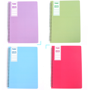 Foska PP Cover quaderno a spirale 4 colori blocco note a fogli mobili A5 B5 60 fogli agenda quotidiana per studenti e ufficio quaderno - Product Image 3