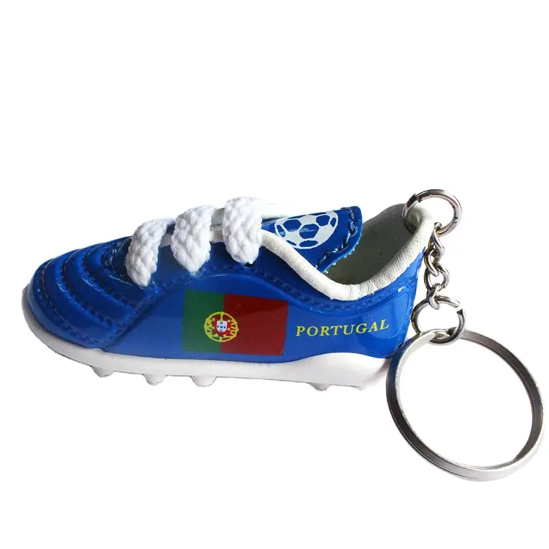 Brasil calcio mini scarpe da calcio portachiavi IN PVC scarpe da calcio catena chiave 3d scarpa portachiavi logo personalizzato regalo promozionale