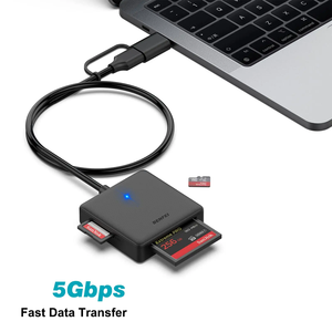 BENFEI存储卡读卡器4 in1 USB usb-c至SD MS CF读卡器适配器与iPhone 15 Pro兼容 - Product Image 3