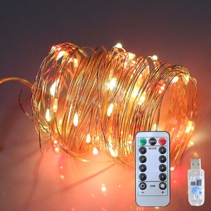 5 м 10 м водонепроницаемый пульт дистанционного управления USB Connect Fairy Lights, 8 режимов, таймер, медный провод, светодиодная гирлянда - Product Image 5