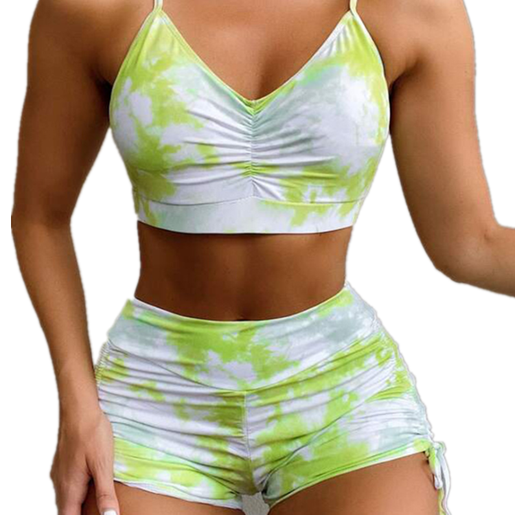 Green Short bikini