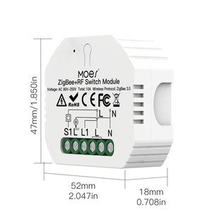 Modulo interruttore ZigBee + RF Tuya smart home Switch breaker on-off APP timing modulo interruttore intelligente per il controllo vocale - Product Image 1