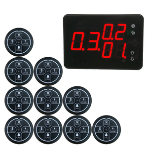 Großhandel 10-Tasten Drahtloses Restaurant-Pager-<span class=keywords><strong>System</strong></span>, Wiederaufladbares LCD-<span class=keywords><strong>Display</strong></span> für Hotel-Café-Rufsystem, OEM/ODM-Lieferant - Product Image 1