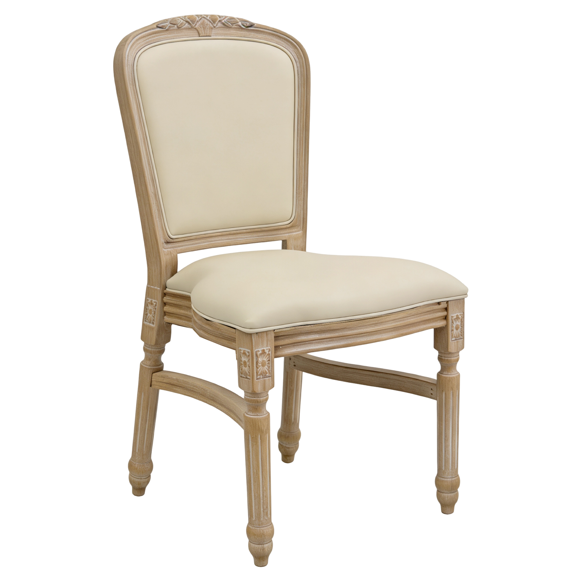 Silla Louis de madera y resina