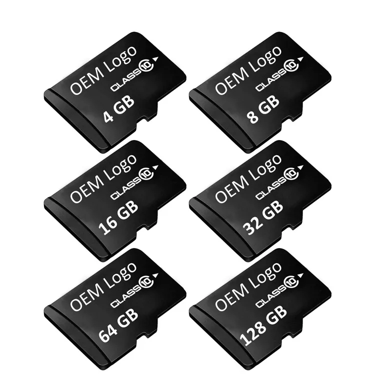 Precio barato al por mayor a granel personalizar logotipo Clase 10 U3 de alta velocidad de la mejor calidad 2 4 8 16 32 64 128 256 Gb Micro SD TF tarjeta de memoria