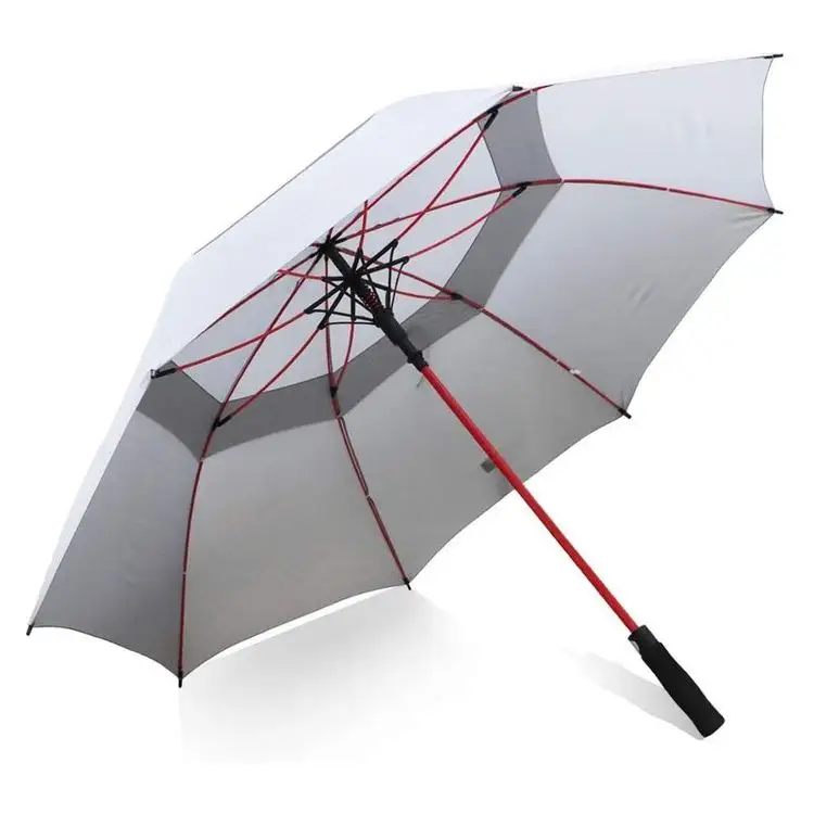 Parapluie de Golf multicolore double couche coupe-vent de 30 pouces, de luxe de bonne qualité, logo personnalisé, nouveau produit