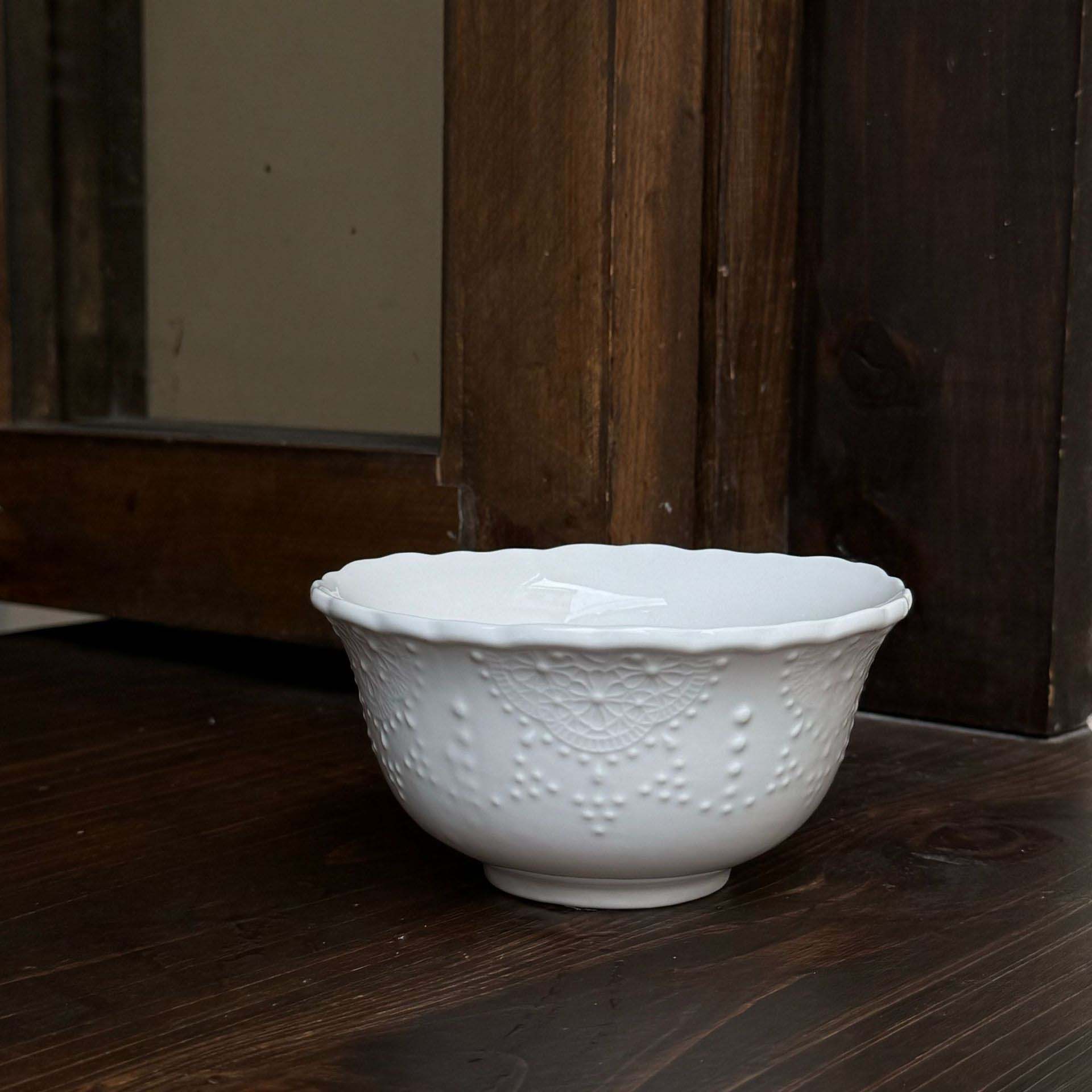 white-5 inch bowl