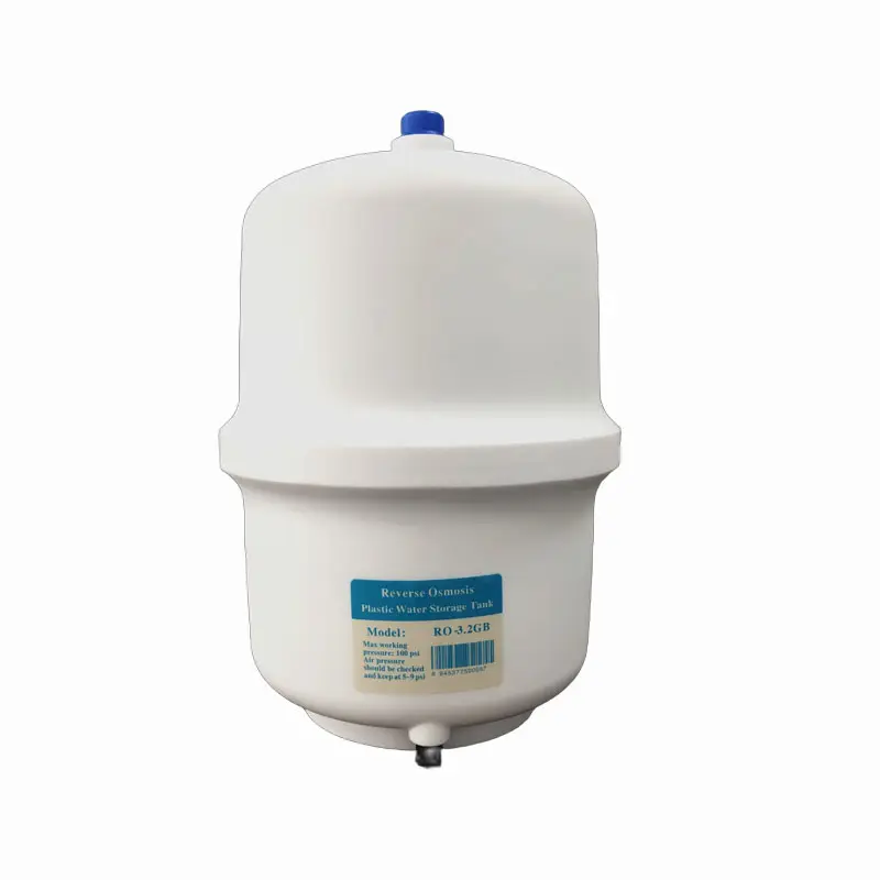 Sistema de purificação por osmose reversa de alta qualidade 3.2G tanque de plástico de armazenamento de água tanque de pressão RO