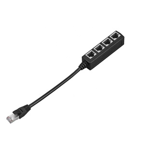 ルーターハブ用4in1 RJ45スプリッターLANイーサネットネットワークエクステンダーアダプターケーブル - Product Image 4
