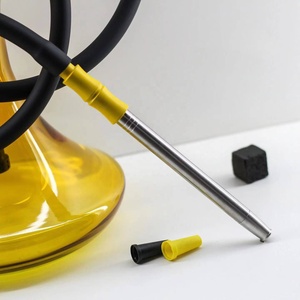 Nga đẹp 304 thép không gỉ lớn phong cách Châu Âu nổi dậy hookah chicha Cách sử dụng qalyan Misha nargile Shisha Ống - Product Image 3