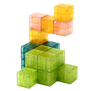 Early Educational Creative Puzzle Plastic Construction Toy Kids Magnetic <strong>Building</strong> <strong>Blocks</strong> with Custom <strong>Pattern</strong> - Product Image 1