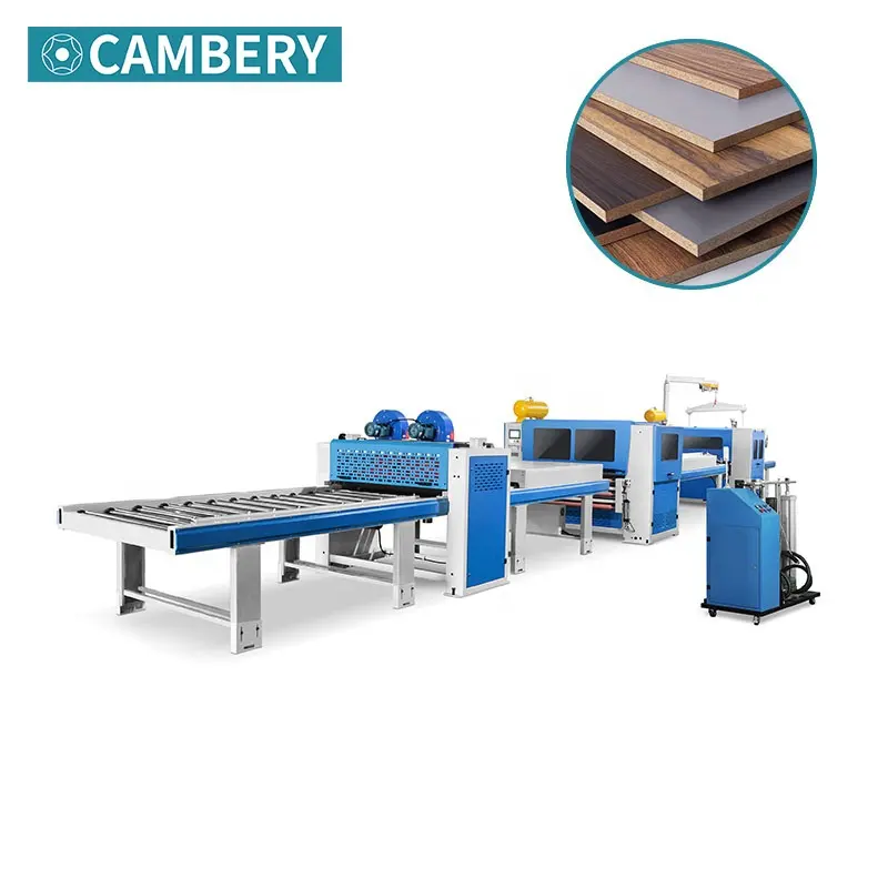 Linea di laminazione PUR per pressa acrilica su linea di macchine compatte MDF per linea di laminazione HPL acrilica carta PVC/PET/HPL