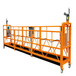 ZLP Series ทำความสะอาดกระจกระงับแพลตฟอร์มไฟฟ้าอลูมิเนียมนั่งร้าน Lift อาคาร Facade Cradle - Product Image 1