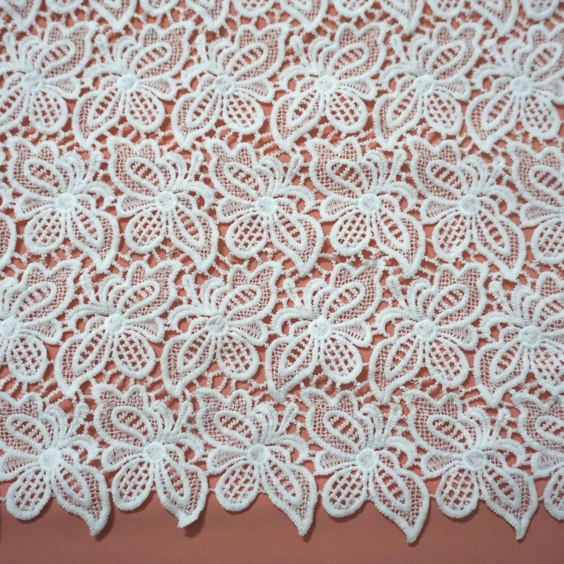 Butterfly Milk Silk Computer Embroidery Fabric Full Lace Garment Material with Hollow Embroidery Premium Lace Fabric