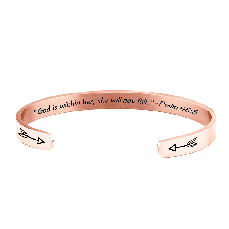 Bracelet en or rose (le placage prend 3 jours)