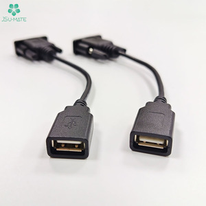 OEM üretici USB RS232 DB 9-Pin erkek USB 2.0 kadın uzatma kablo USB 2.0 bir kadın d-sub 9Pin CableRS232 seri kablo - Product Image 3