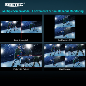 SEETEC 27 "4K Broadcast Director Monitor Pantalla IPS 4 Entradas HDMI Monitoreo CCTV Venta directa de fábrica Personalizable - Product Image 5