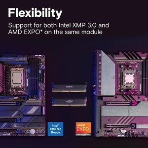 Cruciale Pro DDR5 Memory RAM 16GB 32GB 6400MHz 6000MHz Kit Overclocking memoria di gioco Desktop Intel XMP 3.0 e AMD Expo compatibile - Product Image 5