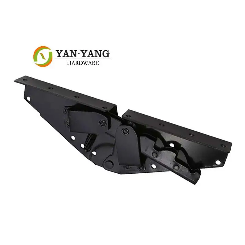 Yanyang工場販売180度3つ折り家具ヒンジ金属ソファベッドヒンジ調整可能