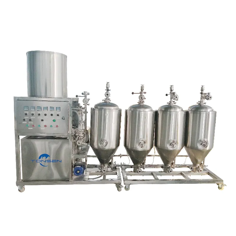Tonsen-equipo de elaboración de cerveza mimi, sistema completo de microcervecería, 100l