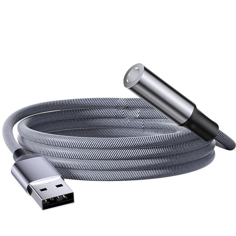 Black USB to 3.5mm 1Meter