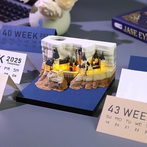 2025 superventas 3D Bloc de notas calendario bloques de construcción decoración manualidades no adhesivo nota cubo Bloc de notas - Product Image 3