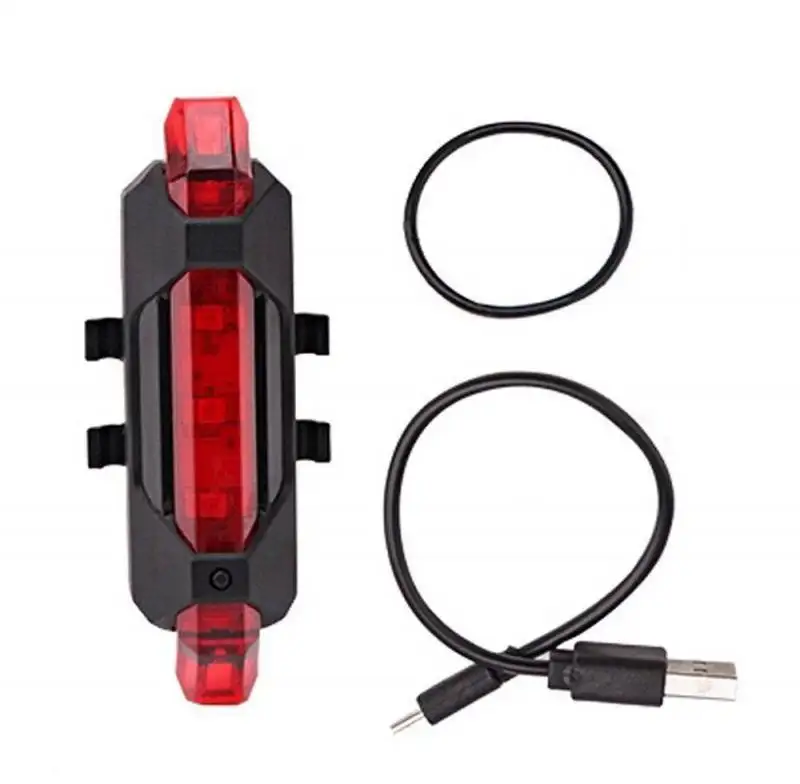 Impermeável IP65 segurança aviso luz montanha bicicleta flash volta USB recarregável bicicleta levou bicicleta cauda luz