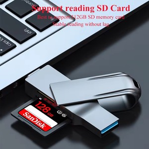 Sd卡读卡器USB 3.0卡集线器适配器5Gbps多功能c 5合1 TF高速读卡器手机摄像头 - Product Image 4