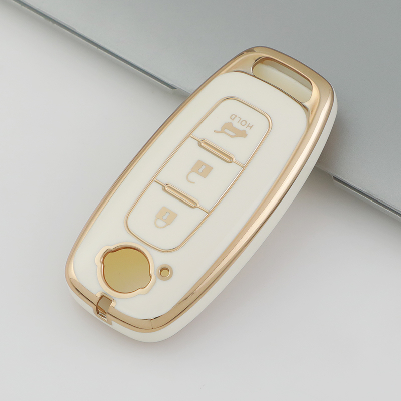 3 Button A White
