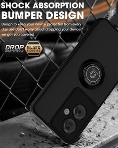 Oppo A60 A59 A2 A79 A58 F23 A98 A1 A16KA17ケースTPUバンパー保護シェル用耐衝撃性カーホルダーリングマットバックカバー