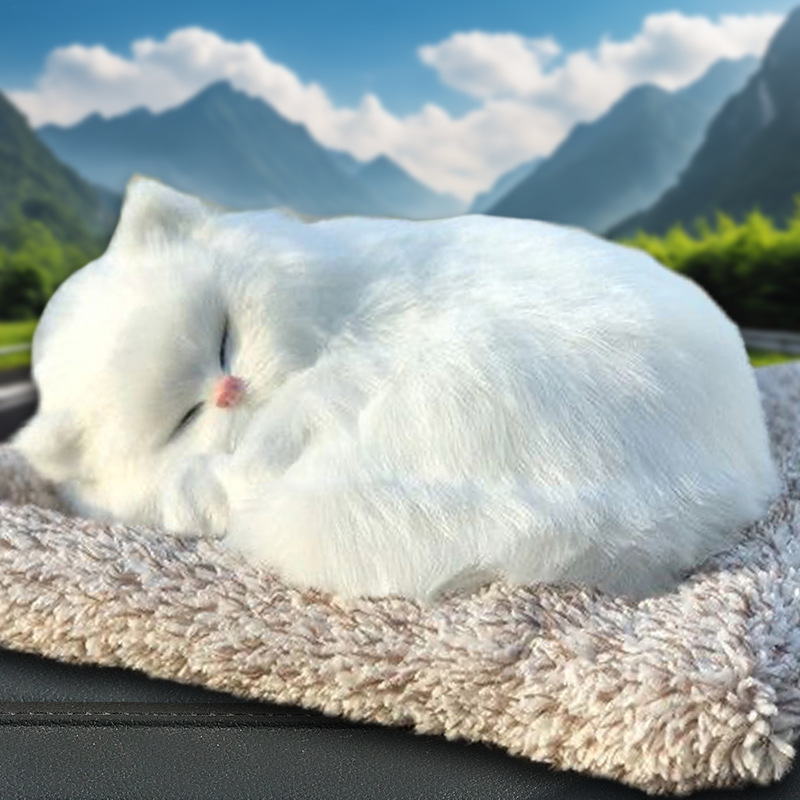 Grand chat blanc miaulant