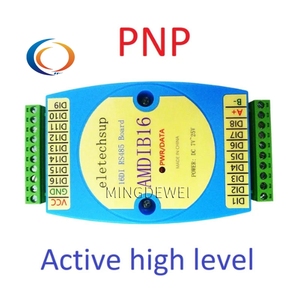 8DI-8DO 16DI 16DO RS485 Comunicación aislada MODBUS RTU PLC Placa de expansión Entrada y salida digital DC 9-24V Módulo de relé