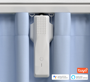 Zmyq וילונות חשמליים נהג tuya alexa שליטה קולית zigbee wifi רובוט מסך סוללה חכם עבור מוט רומן i סוג מסלול