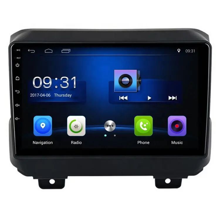 YZG — système de voiture 9 pouces sous Android 8.1, autoradio, avec lecteur multimédia, pour Jeep wrangler 2018