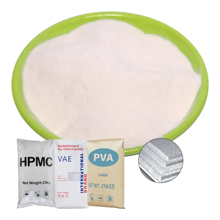 Bauweise Hydroxypropyl-Methylzellulose HPMC redisperbierbares Polymerpulver RDP VAE Polyvinyl-Alkohol für Gipsprodukte