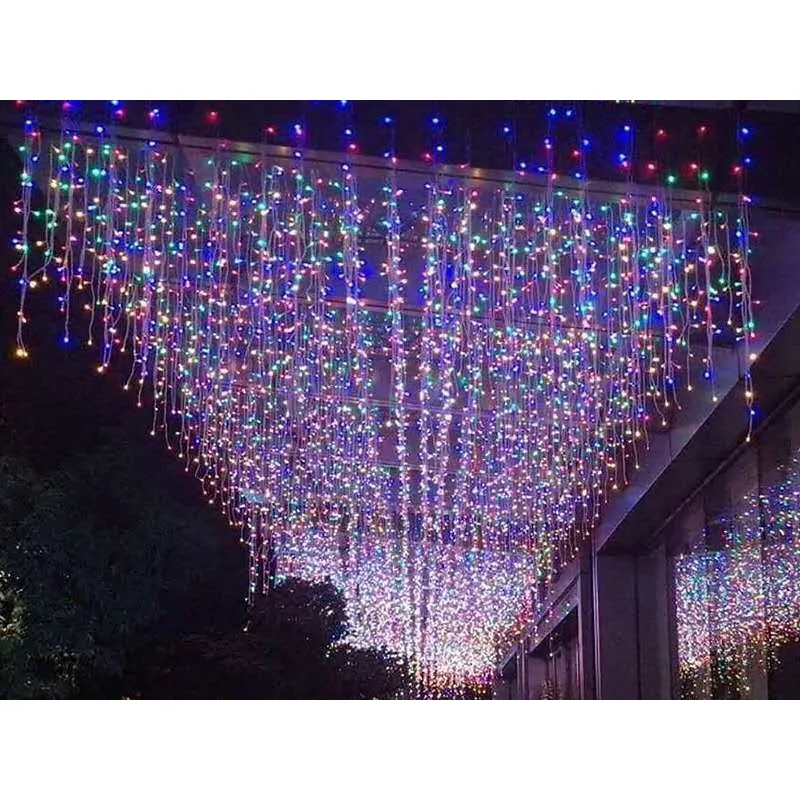سلسلة أضواء سلسلة أضواء ليد ستارة شجرة عيد الميلاد مقاومة للماء زينة الزفاف للداخل والخارج سلسلة أضواء ليد