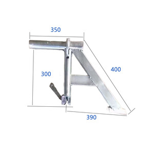 Mini andamio de Marco Ringlock moderno para la construcción de edificios Ledger doble con cabeza de abrazadera galvanizada en caliente - Product Image 2